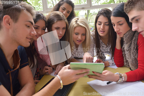 Image of teens group in school