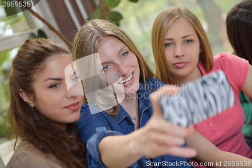 Image of teens group in school