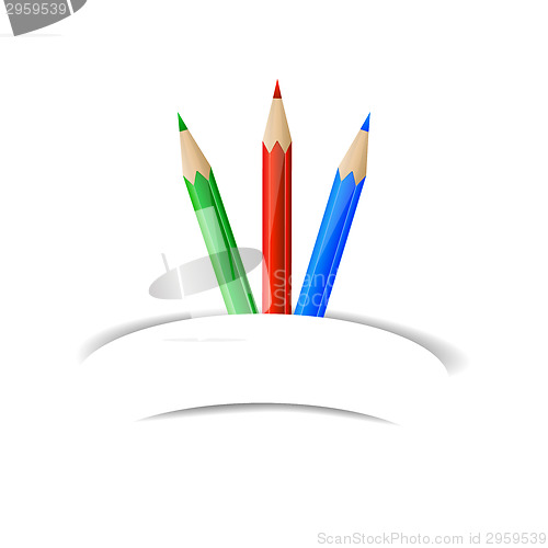 Image of Color pencils and paper banner