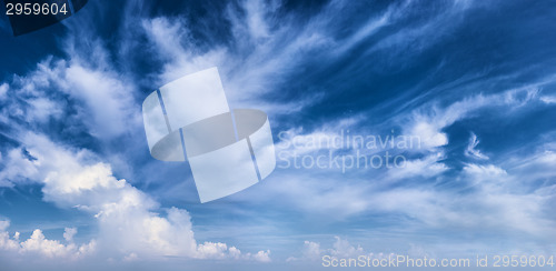 Image of Beautiful daytime sky with clouds