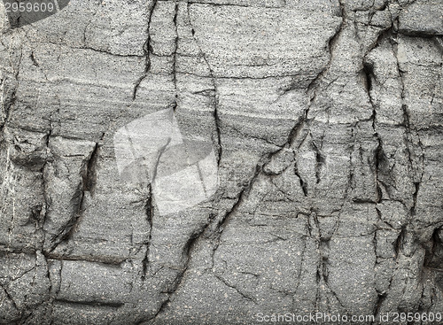 Image of Surface of natural stone with large cracks