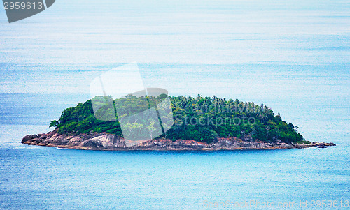 Image of A small island in the open sea