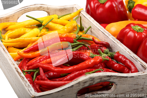 Image of Colored peppers