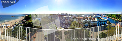 Image of Kolobrzeg, lighthouse panoramic view