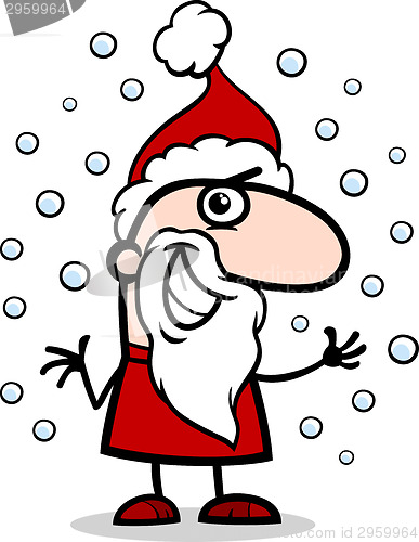 Image of santa claus cartoon illustration