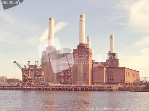 Image of Retro look Battersea Powerstation London