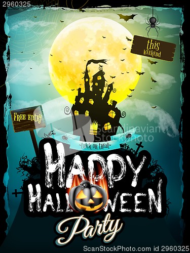 Image of Halloween night background. EPS 10
