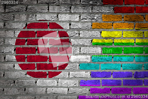 Image of Dark brick wall - LGBT rights - Japan