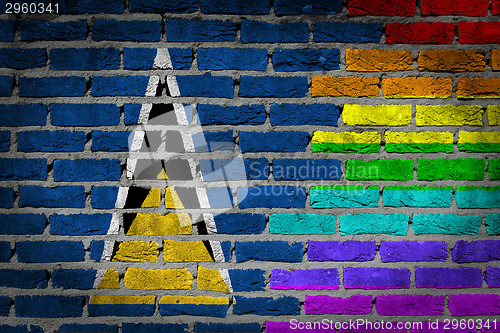 Image of Dark brick wall - LGBT rights - Saint Lucia