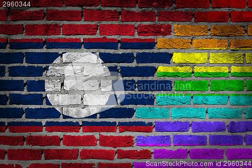 Image of Dark brick wall - LGBT rights - Laos