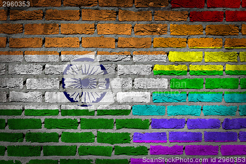 Image of Dark brick wall - LGBT rights - India