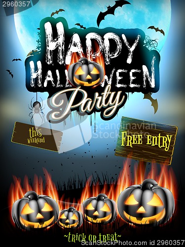 Image of Happy Halloween party. EPS 10