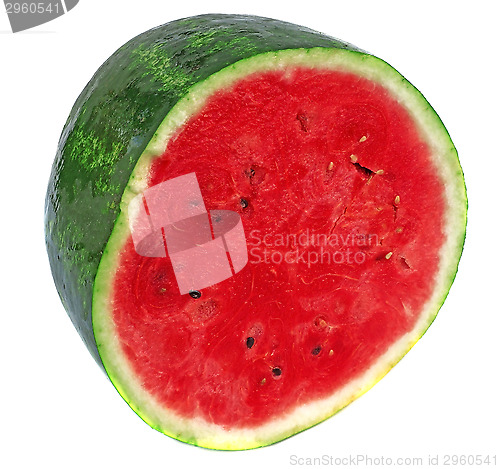 Image of Half of watermelon isolated