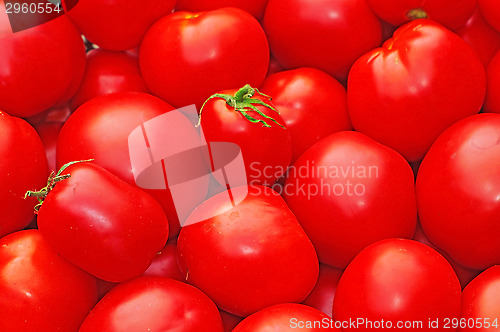Image of Red ripe tomatoes as background
