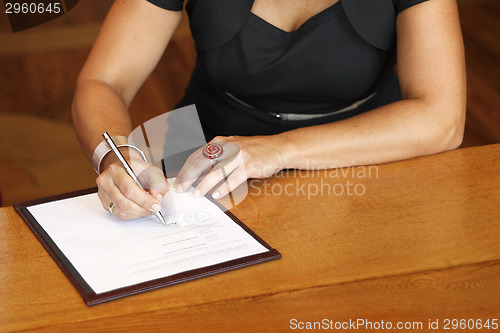 Image of Signature of the bride