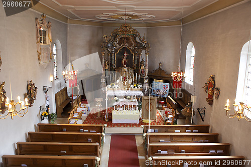 Image of Holy candles at the communion