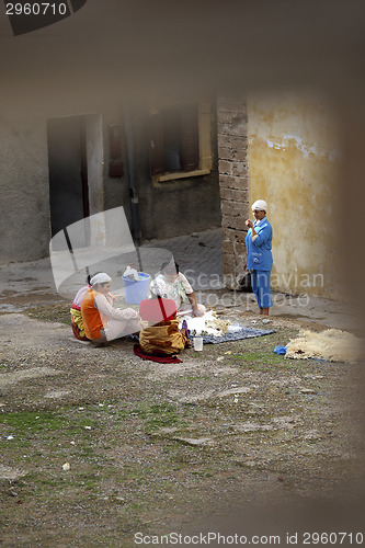 Image of Women washing their clothes in El Jadida, Morocco