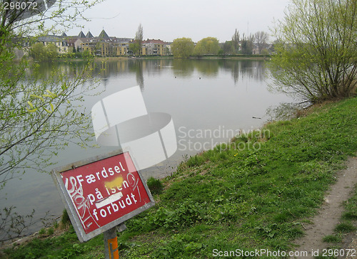 Image of Small lake in the center of Copenhagen