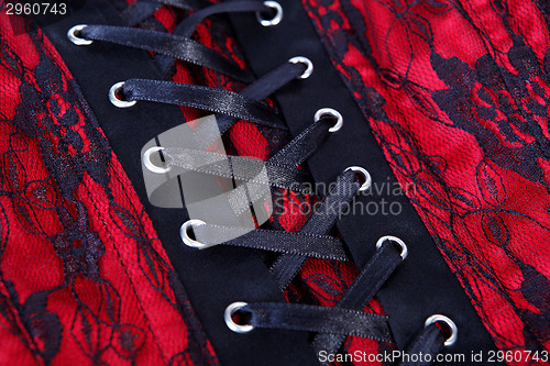 Image of Red corset