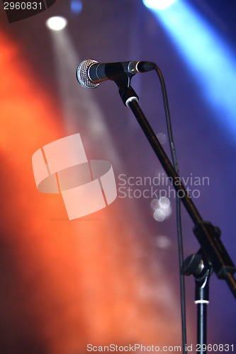 Image of Microphone on the stage