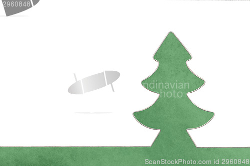 Image of Christmas tree in green