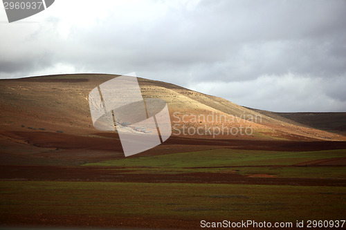 Image of Beautiful landscape on the way to Marrakech