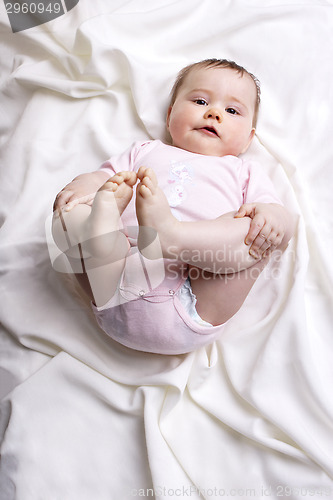 Image of Baby looking at the camera