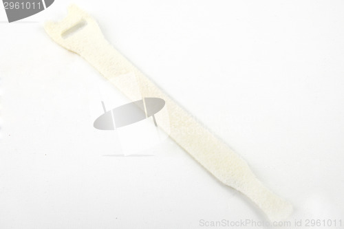 Image of Velcro cable tie in white