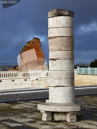 Image of Pillar of the mausoleum of Mohammed V.