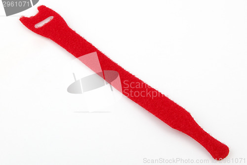 Image of Velcro cable tie in red