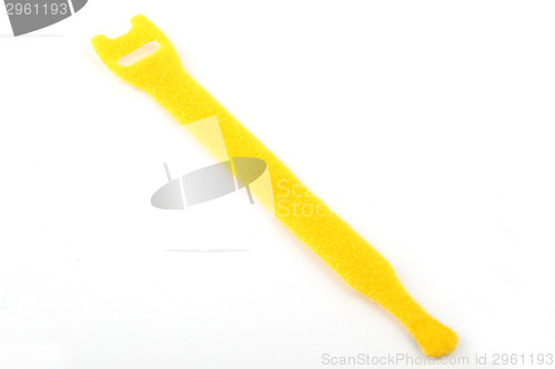 Image of Velcro cable tie in yellow