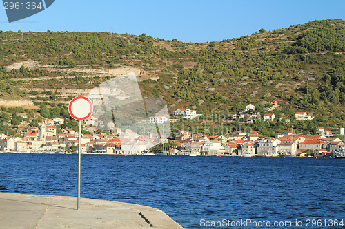 Image of Turquoise sea in Croatia Vis Island