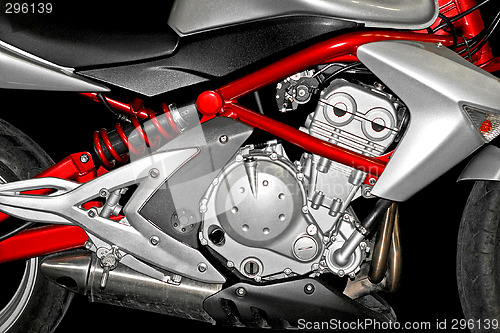 Image of Silver motorcycle