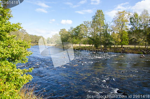 Image of Streaming water in small river