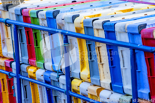 Image of boxes on a fishing cutter