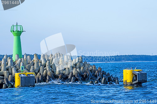 Image of Entrance of the seaport of Kolobrzeg, Poland