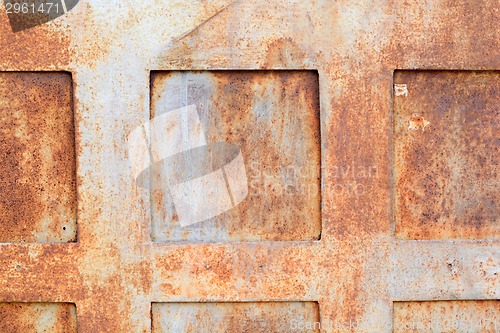 Image of scratched ripped metal plating, grunge background