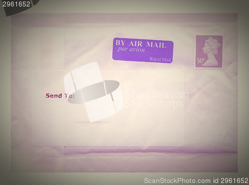 Image of Retro letter envelope