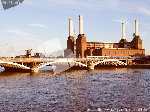 Image of Retro look Battersea Powerstation London