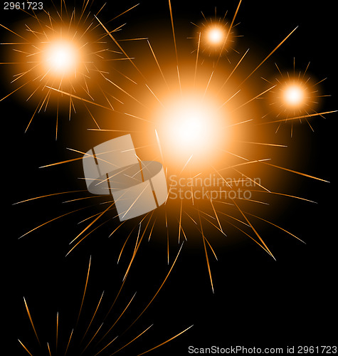 Image of Happy New Year fireworks background