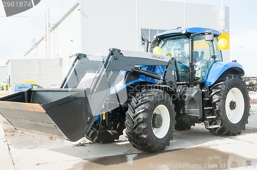 Image of Plow tractor. Tyumen. Russia