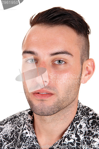 Image of Closeup of young man.