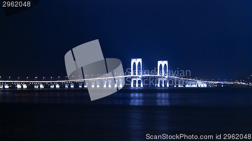 Image of Sai Van Bridge at Night.