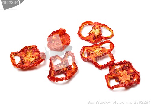 Image of Dried slices of ripe tomato