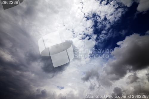 Image of Sunlight sky with clouds