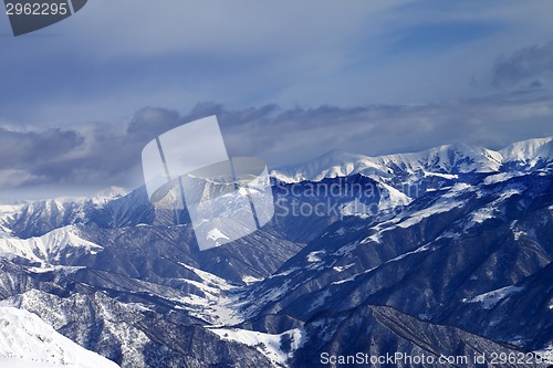 Image of View from ski resort on valley