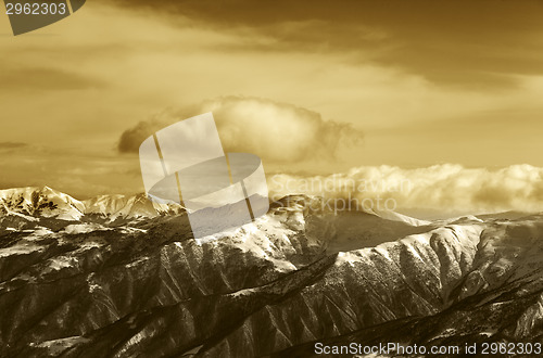 Image of Sepia mountains