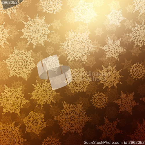 Image of Seamless Bronze christmas texture pattern. EPS 10