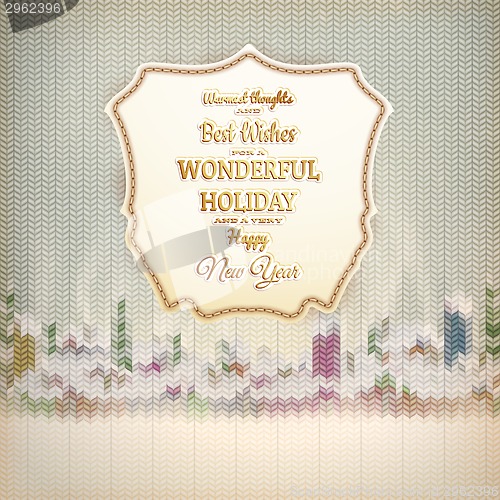 Image of Christmas template with label. EPS 10