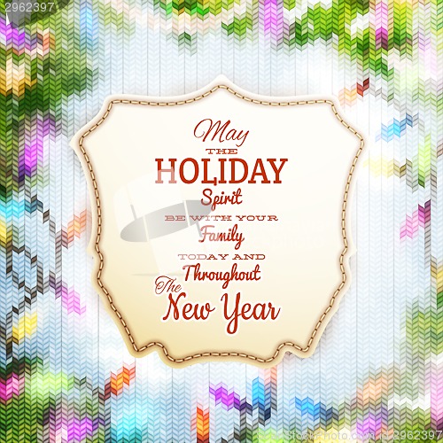 Image of Christmas template with label. EPS 10